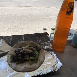 Can you eat a taco without your orange Fanta ?