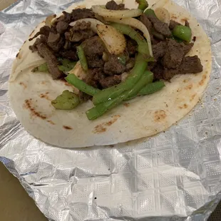 Plates and tacos to go.