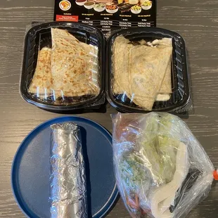 Postmate delivery! Always packed well and fresh! Get the super burrito and Super Quesadilla Cabeza!! Lengua is not listed on postmate.