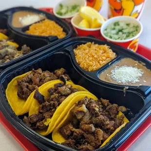 Taco platter
