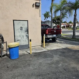 Drive thru and restroom