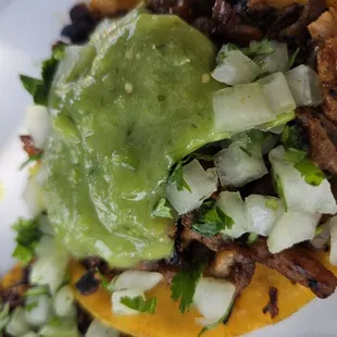 Tacos de asada and al pastor