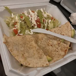 Taco gone mobile quesadillas with avocado