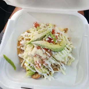 Chicken tostada