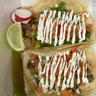 supreme tacos with steak
