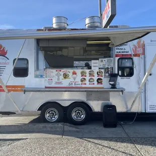 Front side showing menu