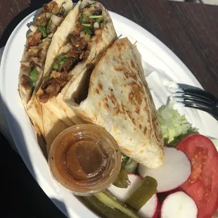 Quesadilla de Al Pastor! Hella Good!