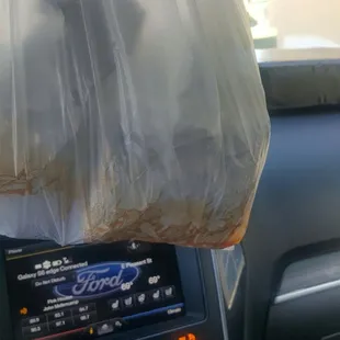 Grease in a bag.
