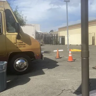 Small parking lot