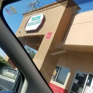 a view from inside a car
