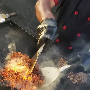 Perfectly seasoned Al Pastor.