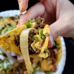 @makeMePrettie food adventure.  My tacos are in there somewhere.  Carne asada.