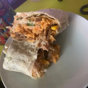 Carnitas Burrito was amazing! They don&apos;t skimp you out on the meat like other places do!