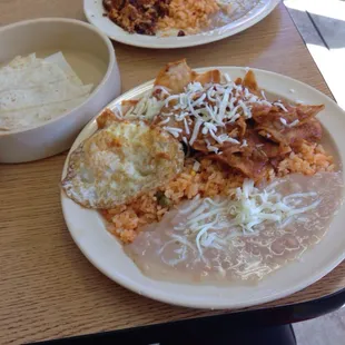 Chilaquilas con hevos! All this for $10! Oh how I&apos;ve missed SoCal!