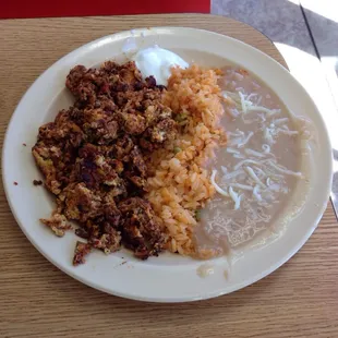 Huevos con chorrizo!