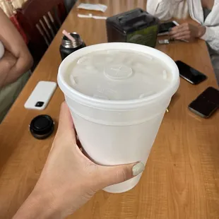 Large horchata $4.50