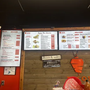 Menu as of 3/28/24