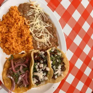 3 taco plate