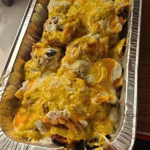 Shrimp nachos