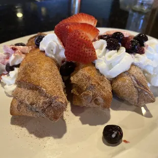 Cheesecake egg rolls