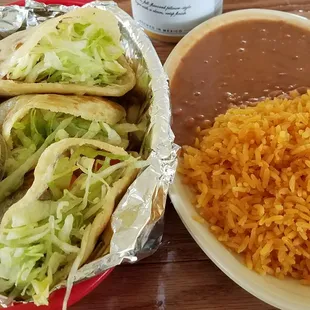 Excellent Gorditas and outstanding Beans &amp; Rice @ $8.50.