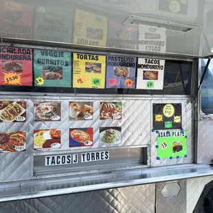 Menu, outside