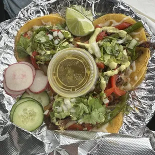 Vegetarian taco&apos;s