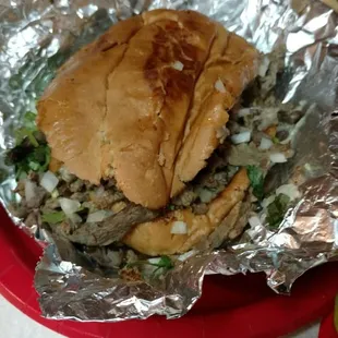 Torta de asada.