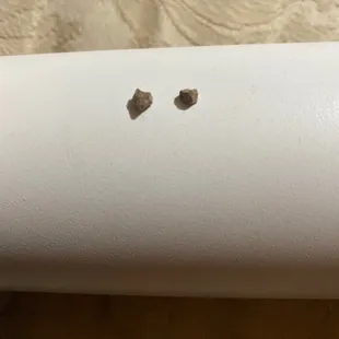 Pebbles from the burrito.