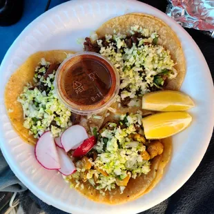 Carnitas, pollo, &amp; asada