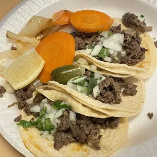 Carne asada tacos