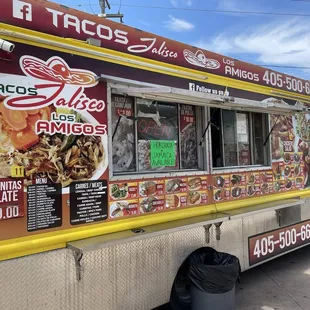 Taco truck and menu