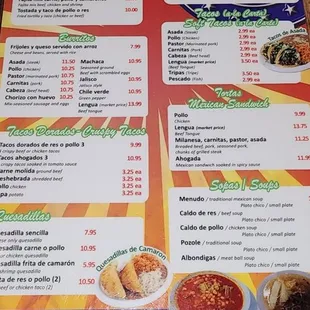 Menu's