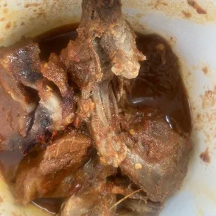 a close up of a plate of food