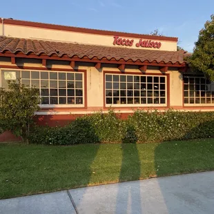 Side of the restaurant