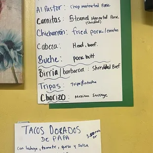 Types of meat