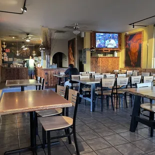 Spacious dining area