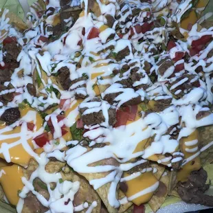 $10.00 Super Nachos!!! These nachos are better than any place I've ever had.