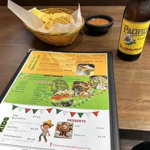 Beer and salsa