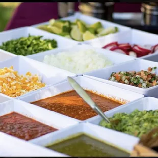 Salsa and Condiment Bar!