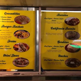 Updated menu