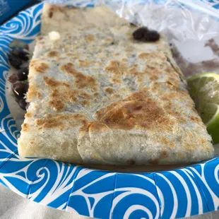 a plate of food on a table