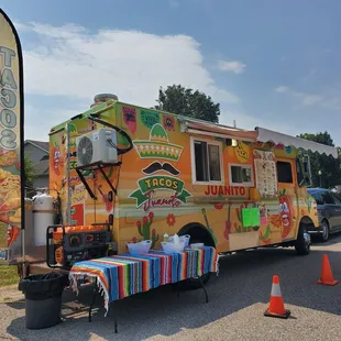 a colorful food truck