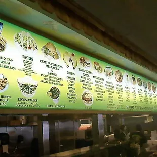 the impressively long menu there.