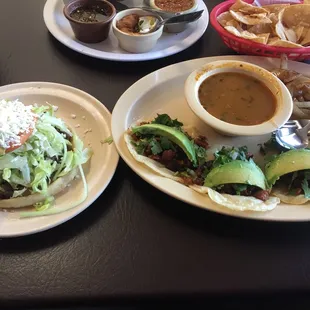 My two plates .  Very good and authentic!!