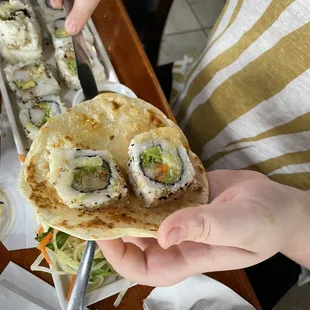 Taco de sushi...Ala madre!