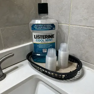 First time I see mouthwash in the rr at a restaurant!