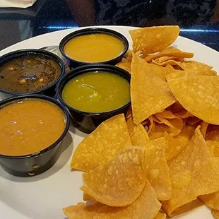 Great choice of sauces