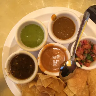 Delicious mix of chips and it&apos;s free salsa