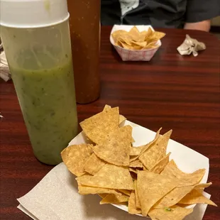 Complimentary chips and your choice of salsa